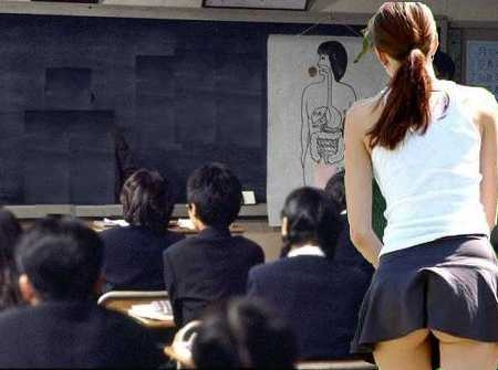 no panty in class
